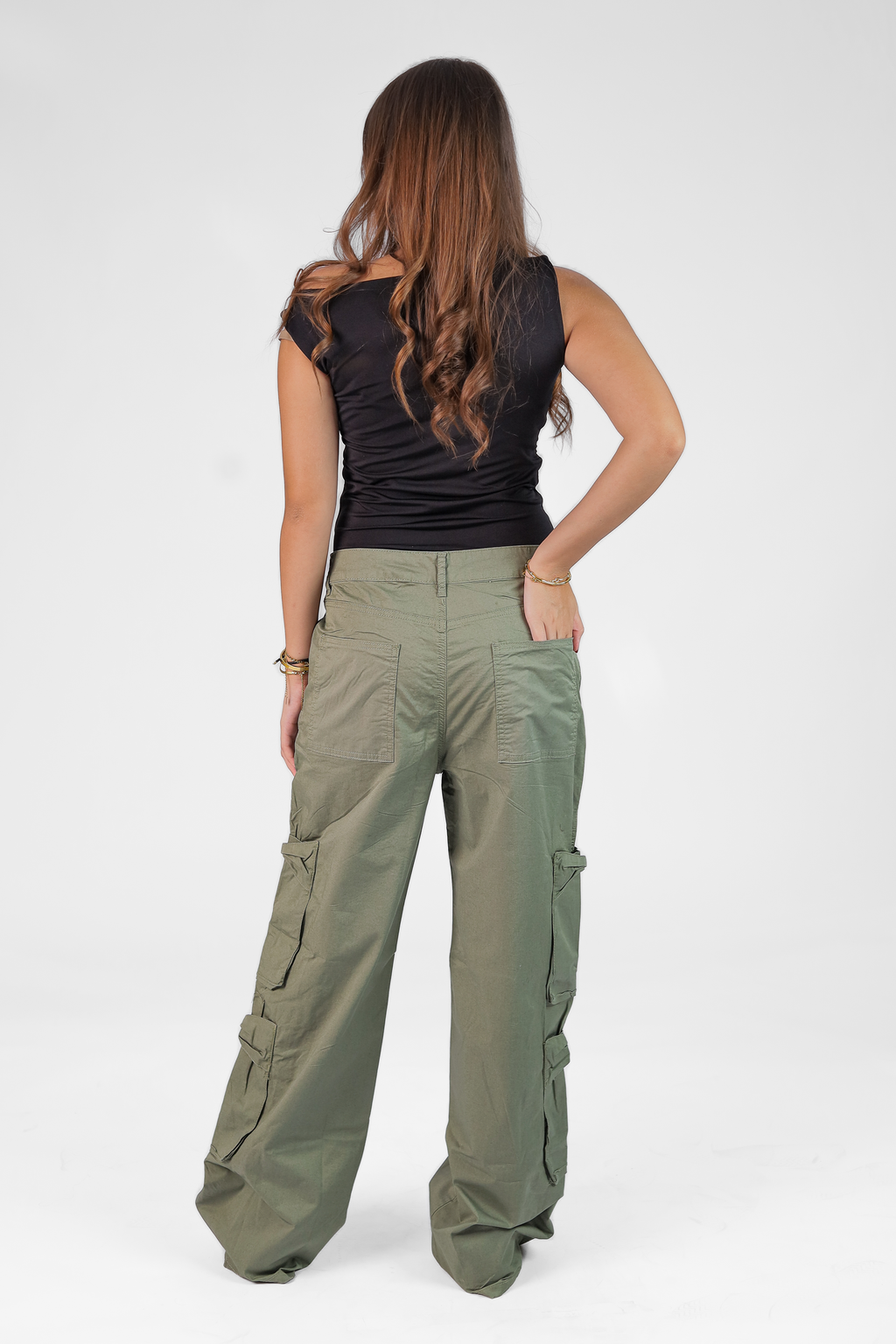 Women's Wide-Leg Gabardine