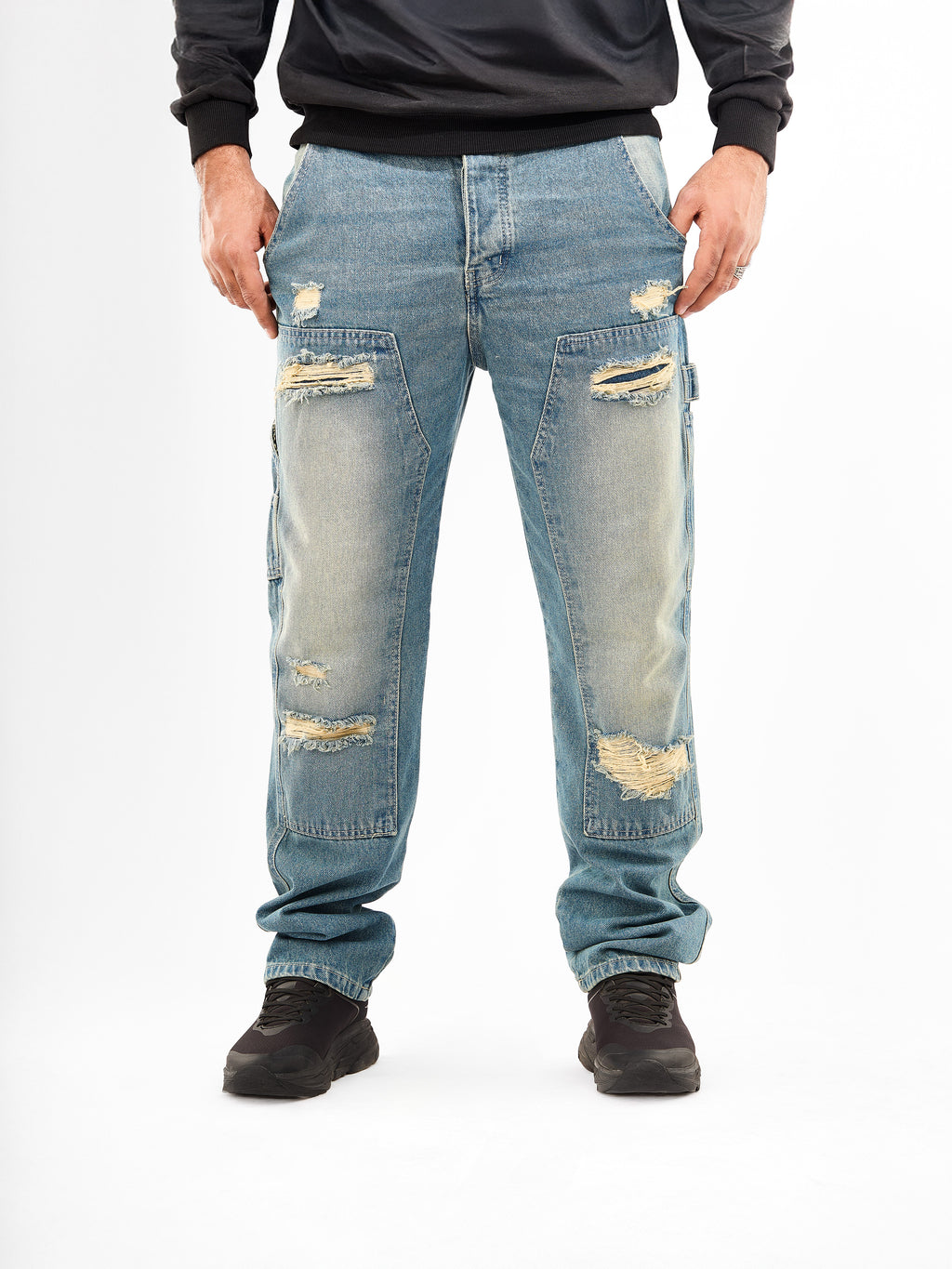 Men’s Regular Fit Cutting Jeans
