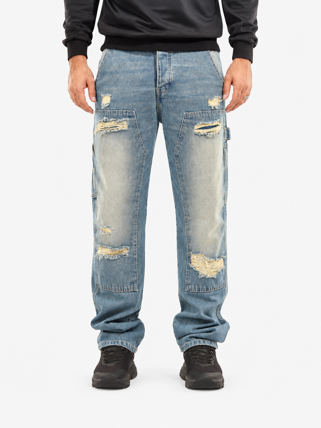 Men’s Regular Fit Cutting Jeans