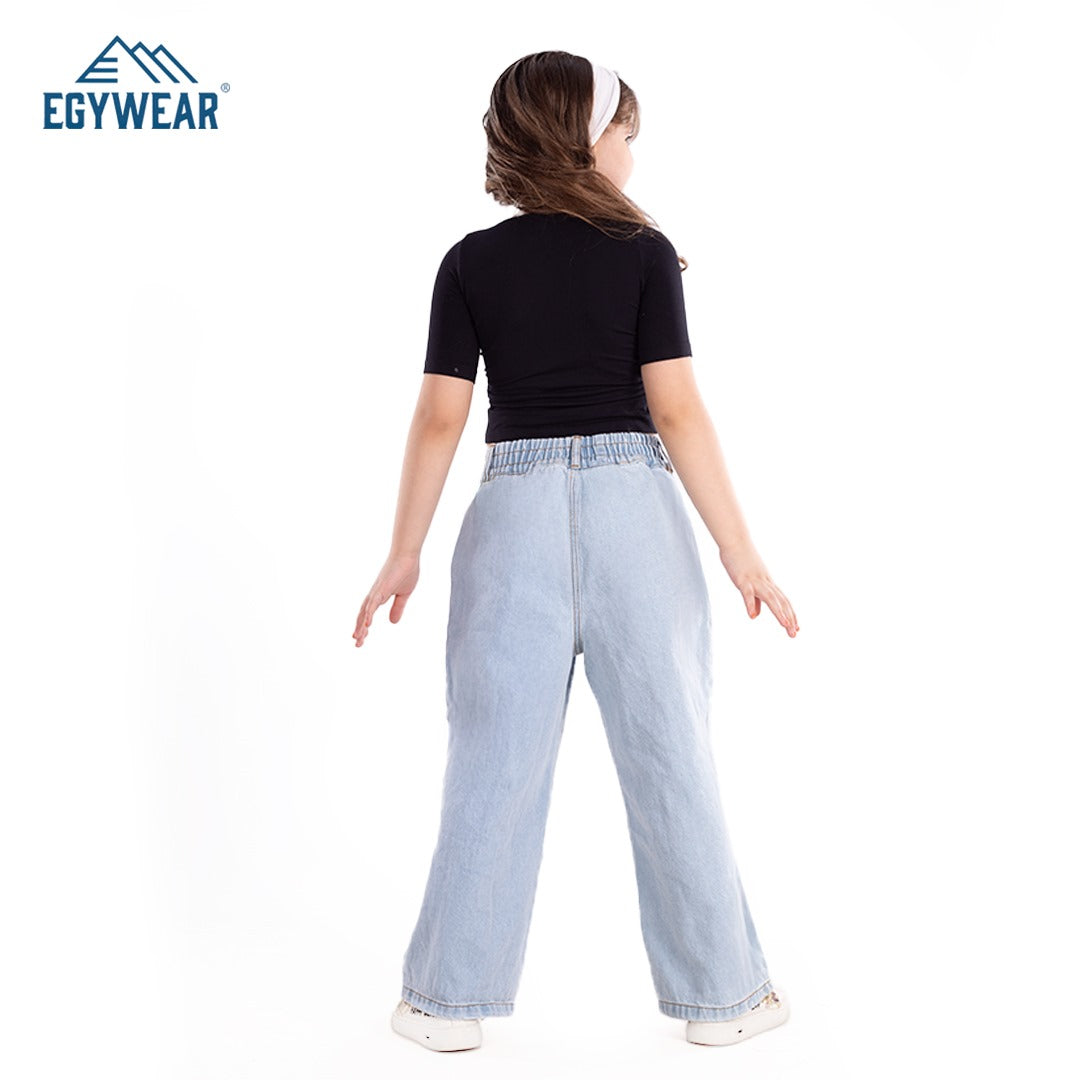 Girls' Wide-Leg Jeans