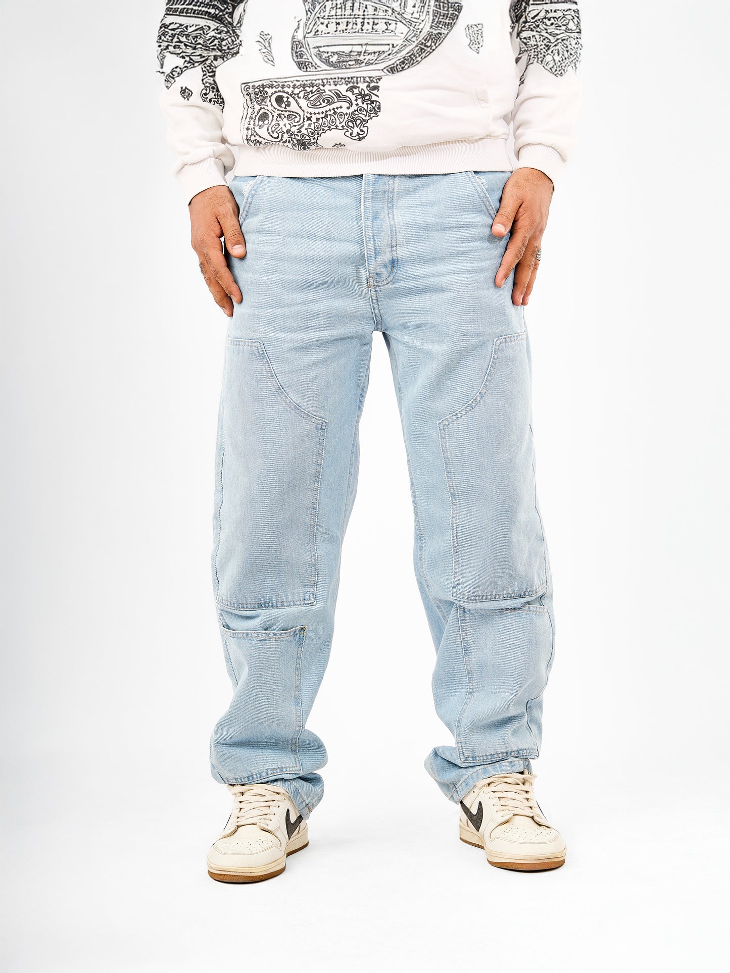 Men’s Wide-Leg Cargo Jeans