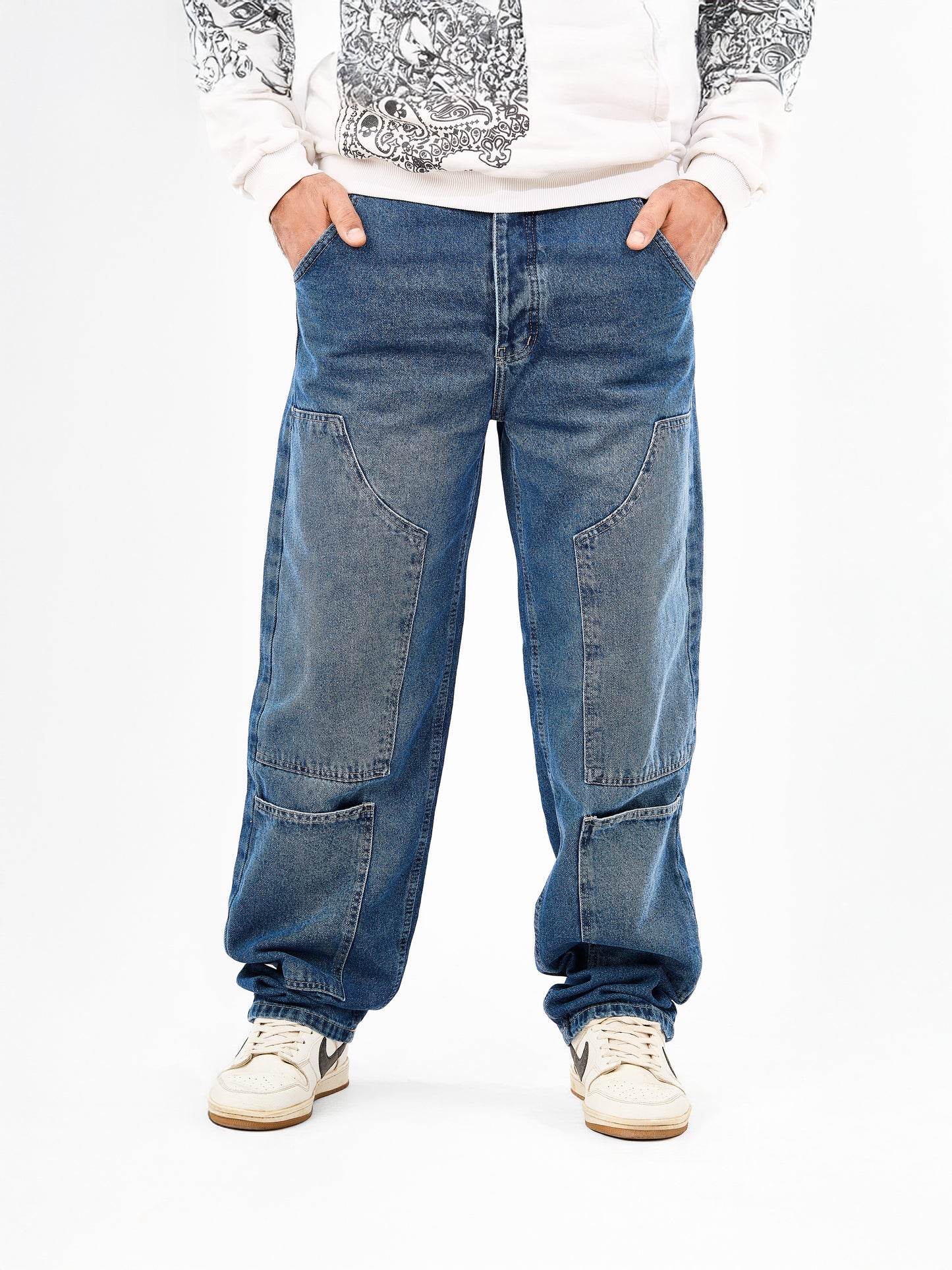 Men’s Wide-Leg Cargo Jeans