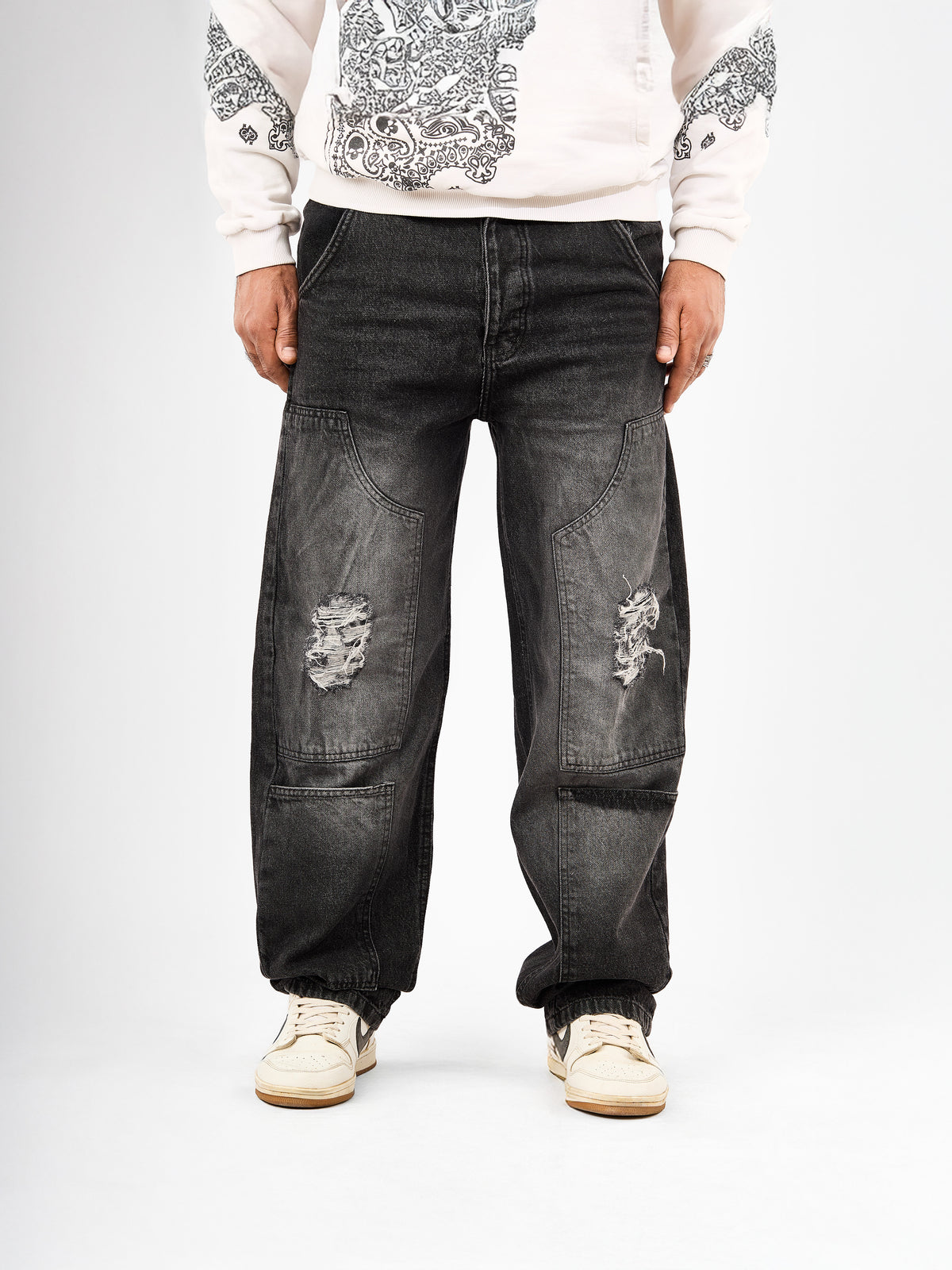 Men’s Wide-Leg Cargo Jeans