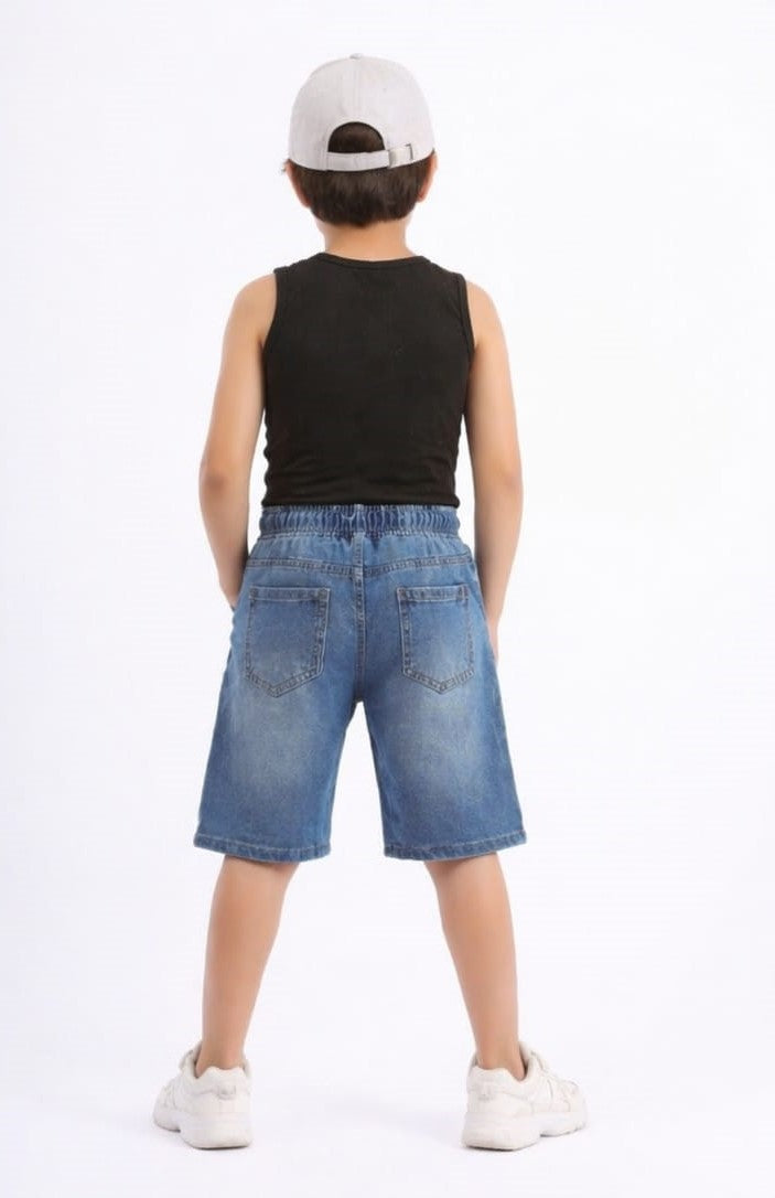 Kids' denim shorts