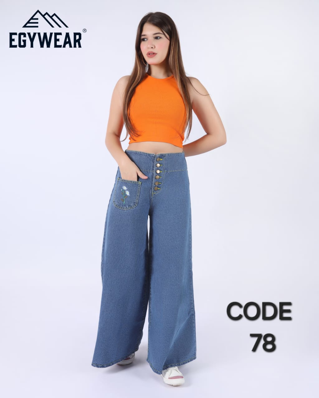 Extra Wide leg jeans women Pants