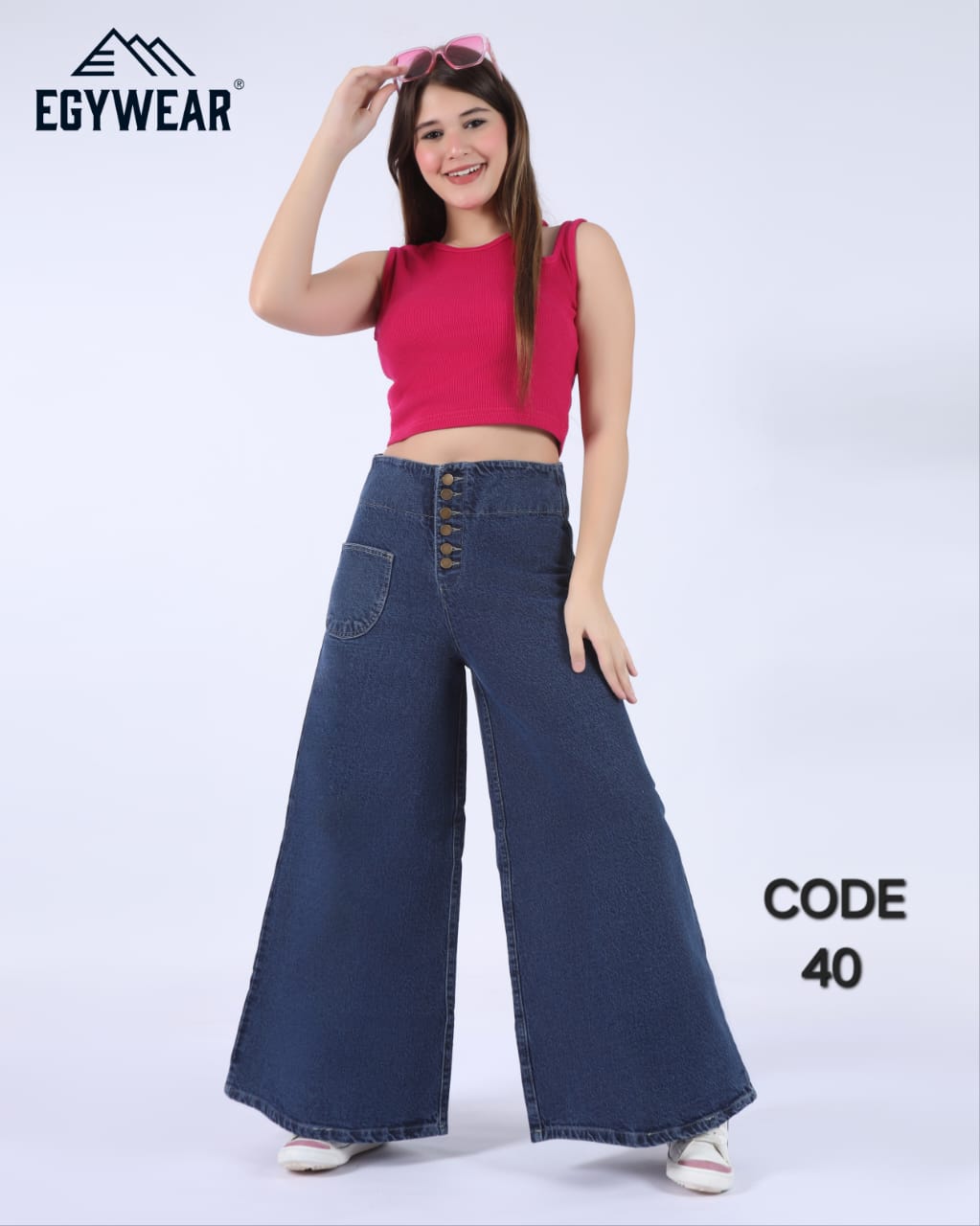 Extra Wide leg jeans women Pants