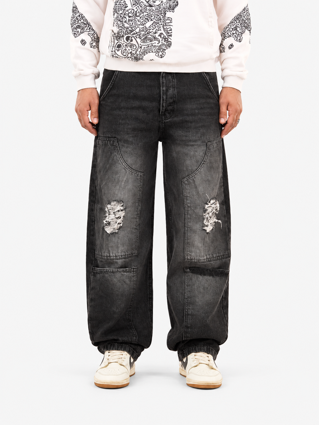 Men’s Wide-Leg Cargo Jeans