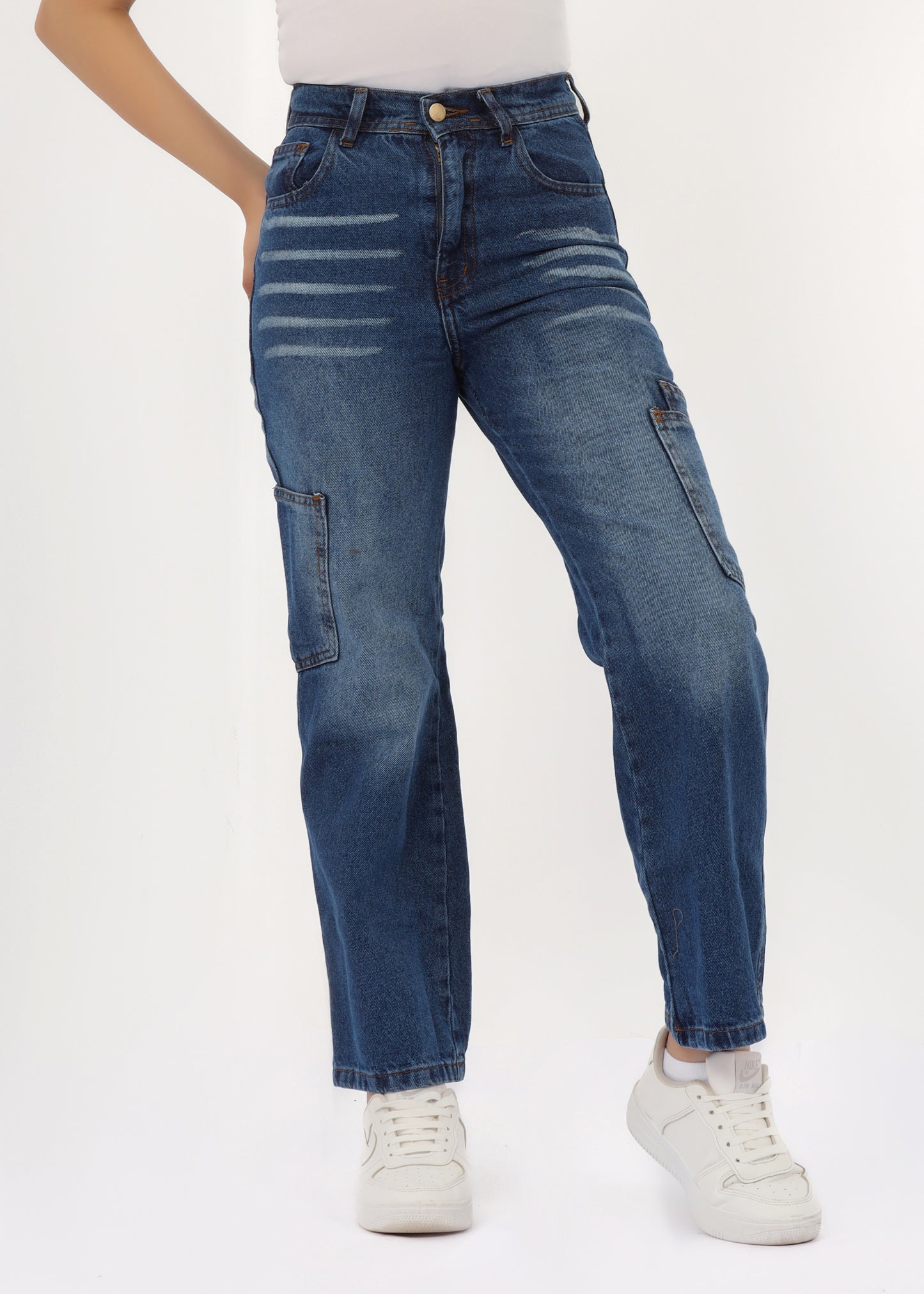 Girls' straight jeans