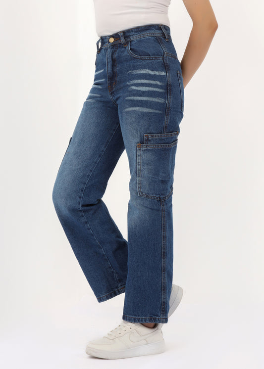 Girls' straight jeans