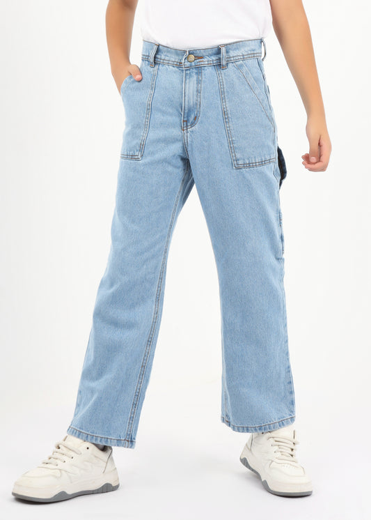 Boys' wide-leg jeans