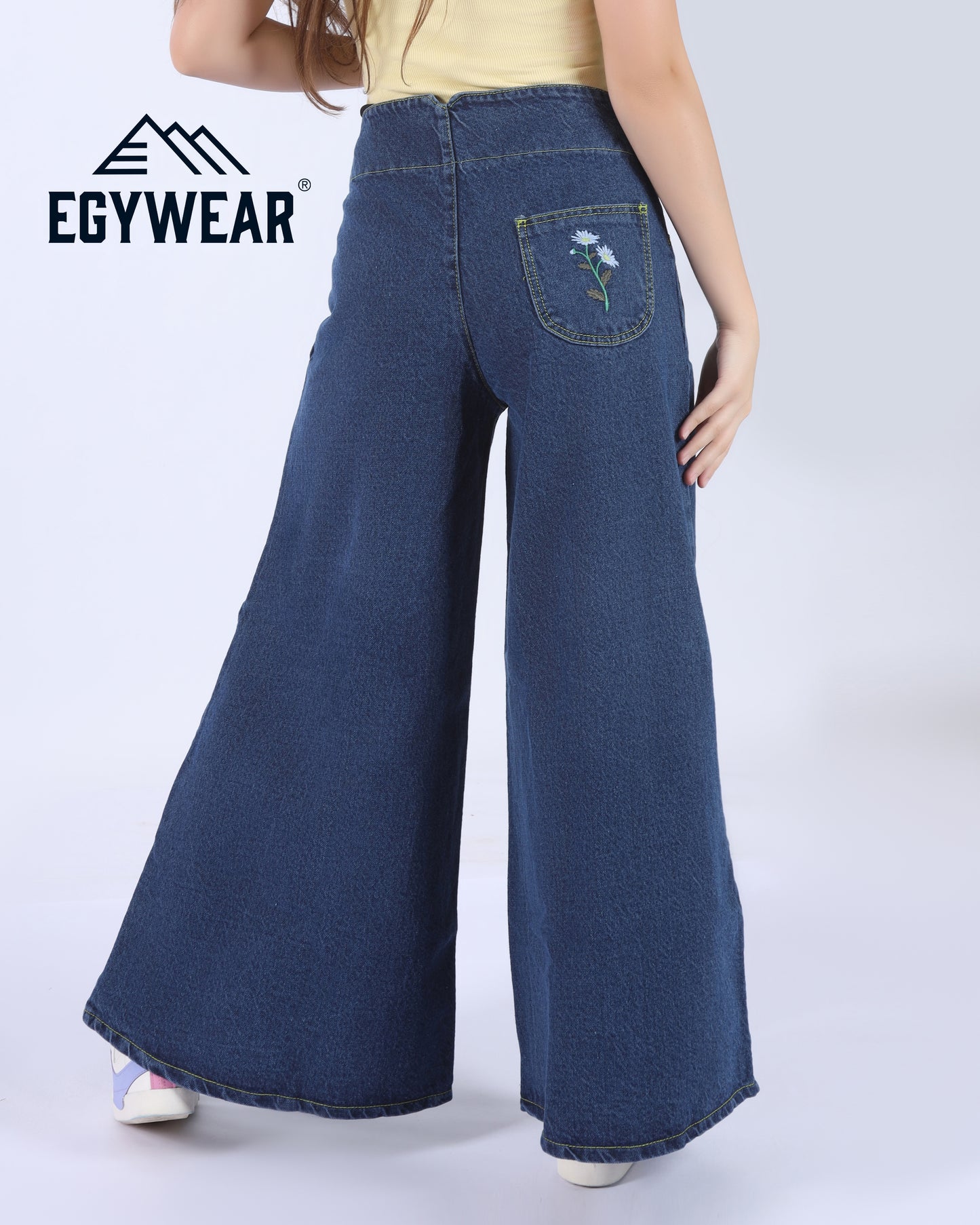 Extra Wide leg jeans women Pants