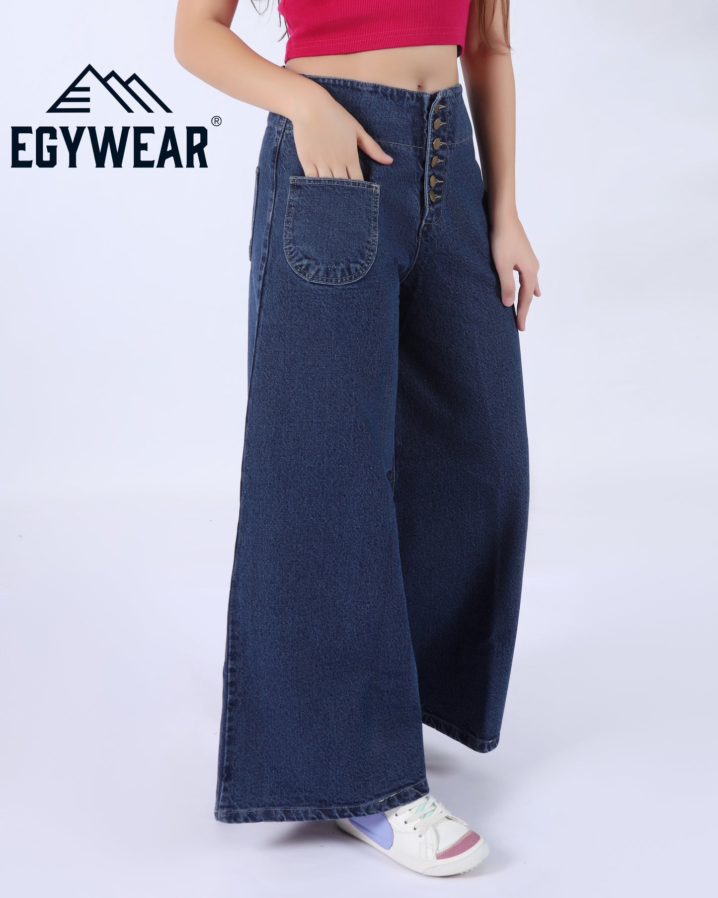 Extra Wide leg jeans women Pants