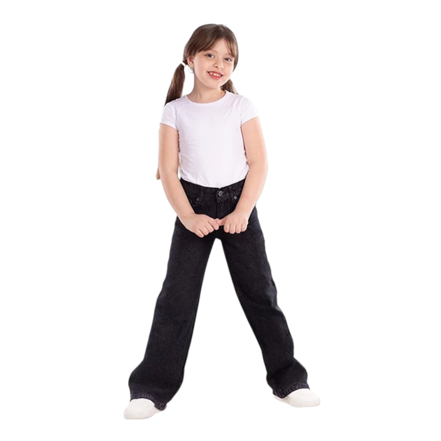 Girls' Wide-Leg Jeans