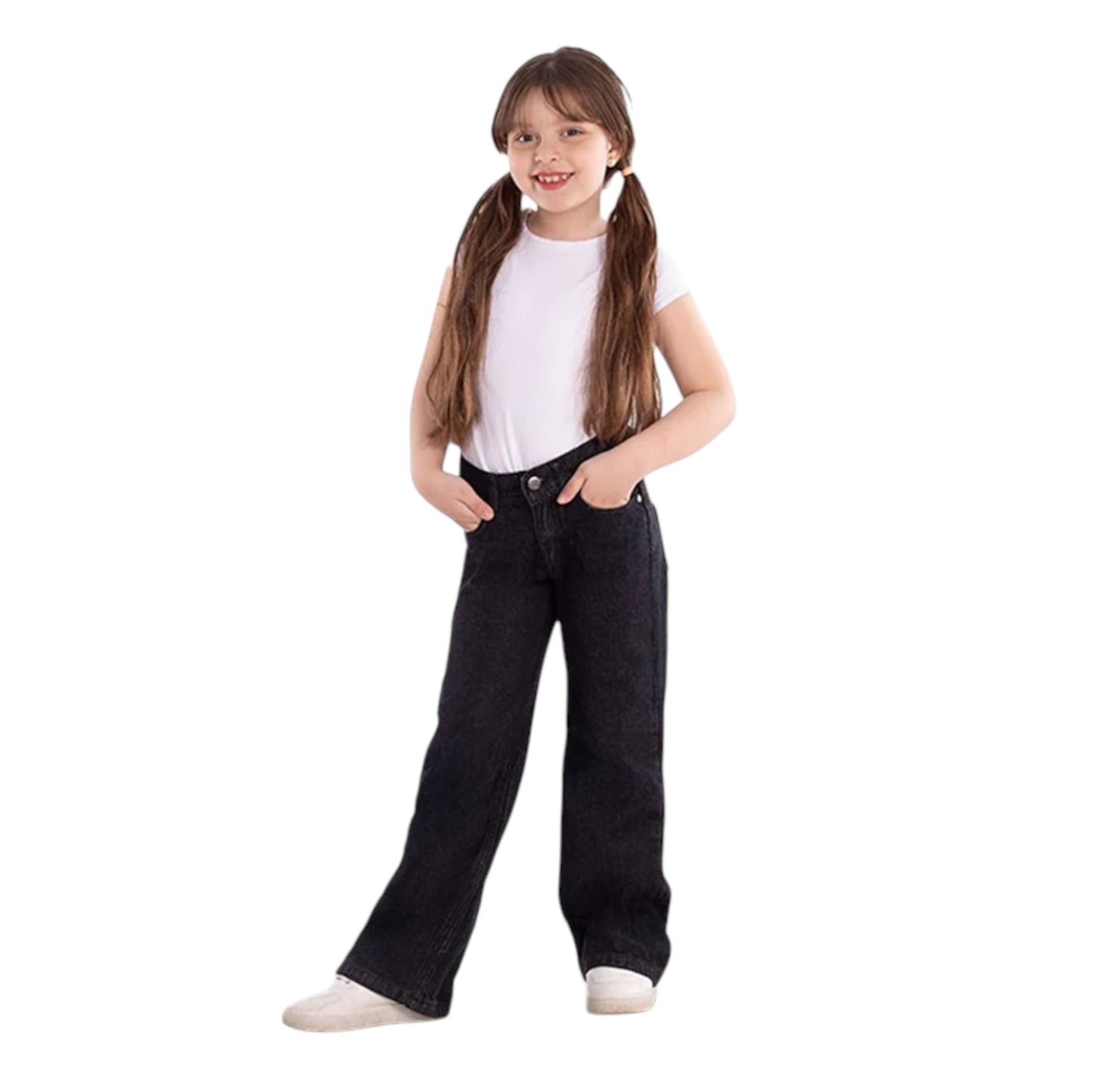 Girls' Wide-Leg Jeans